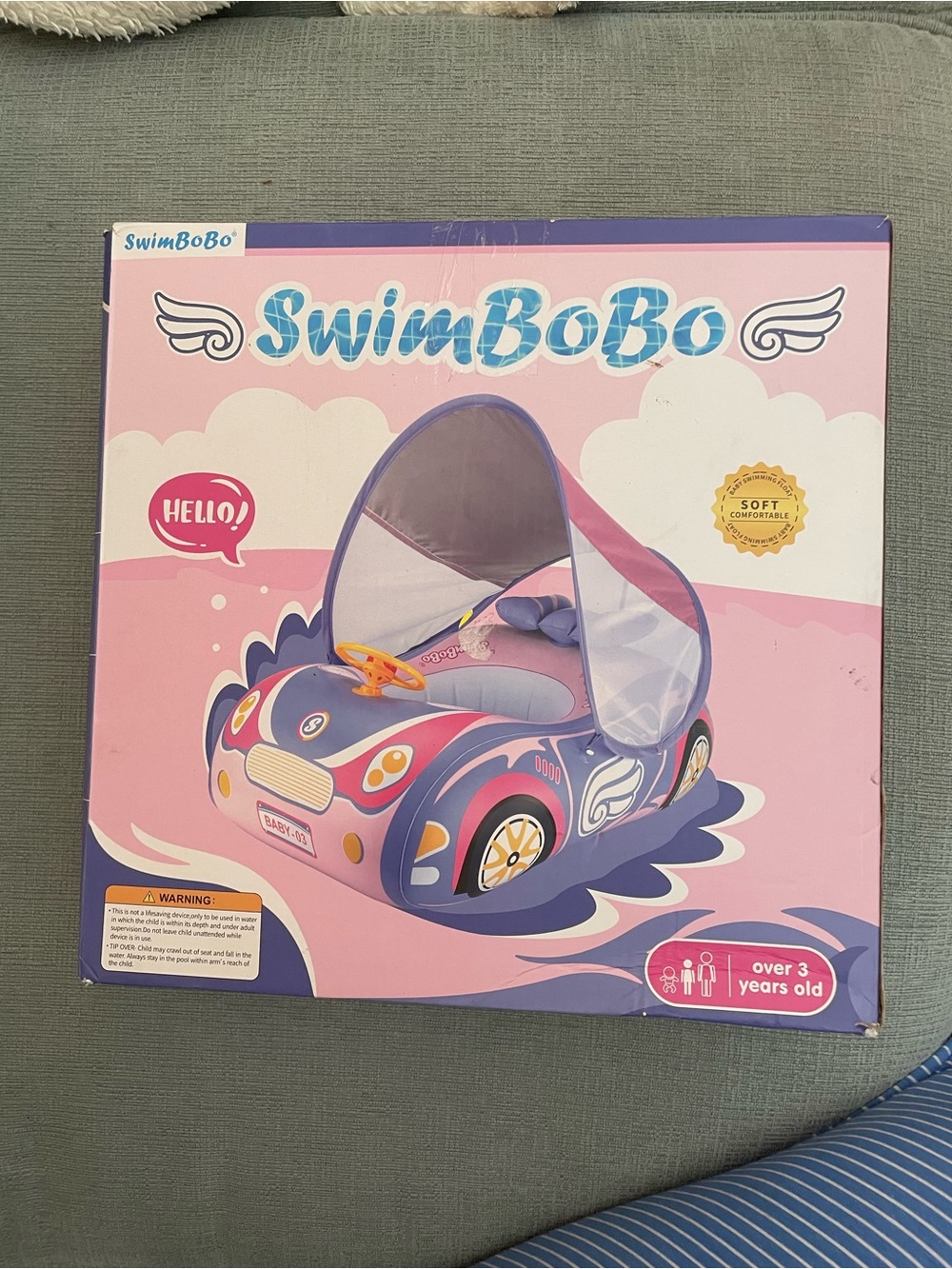 Inflatable floating swim Car kids